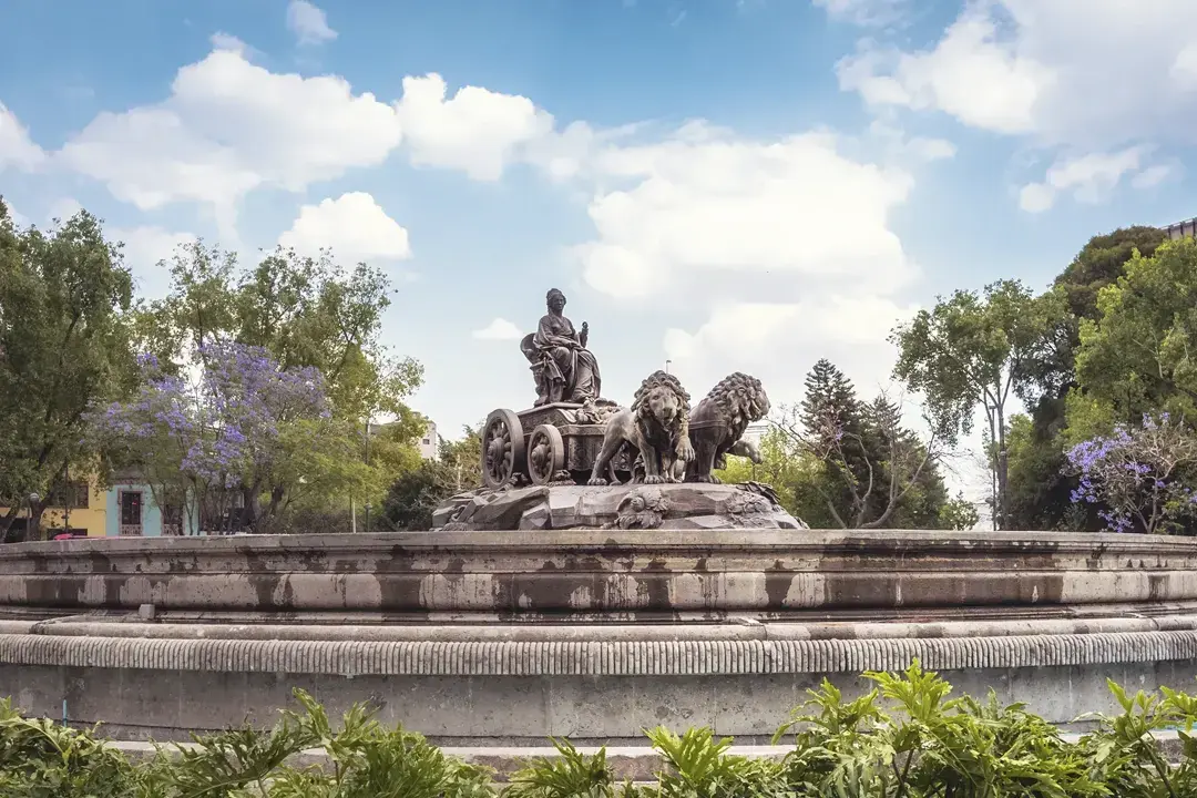 Cibeles Fountain in Roma Norte, Mexico City
