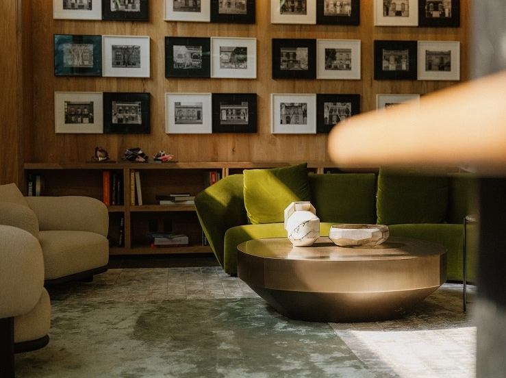 Lounge and library at Colima 71